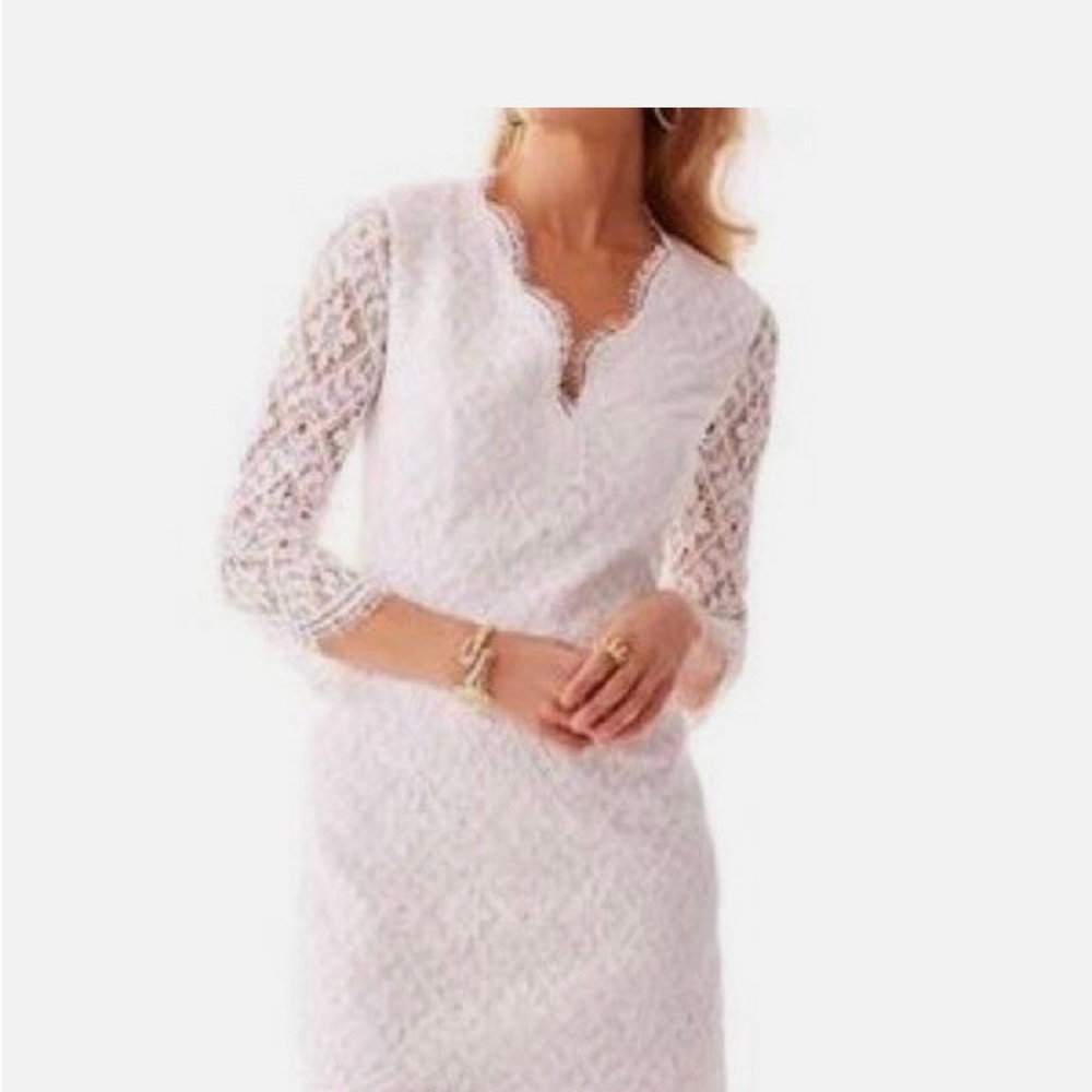 Lilly Pulitzer “Meryl” White Lace Dress - Picture 2 of 7